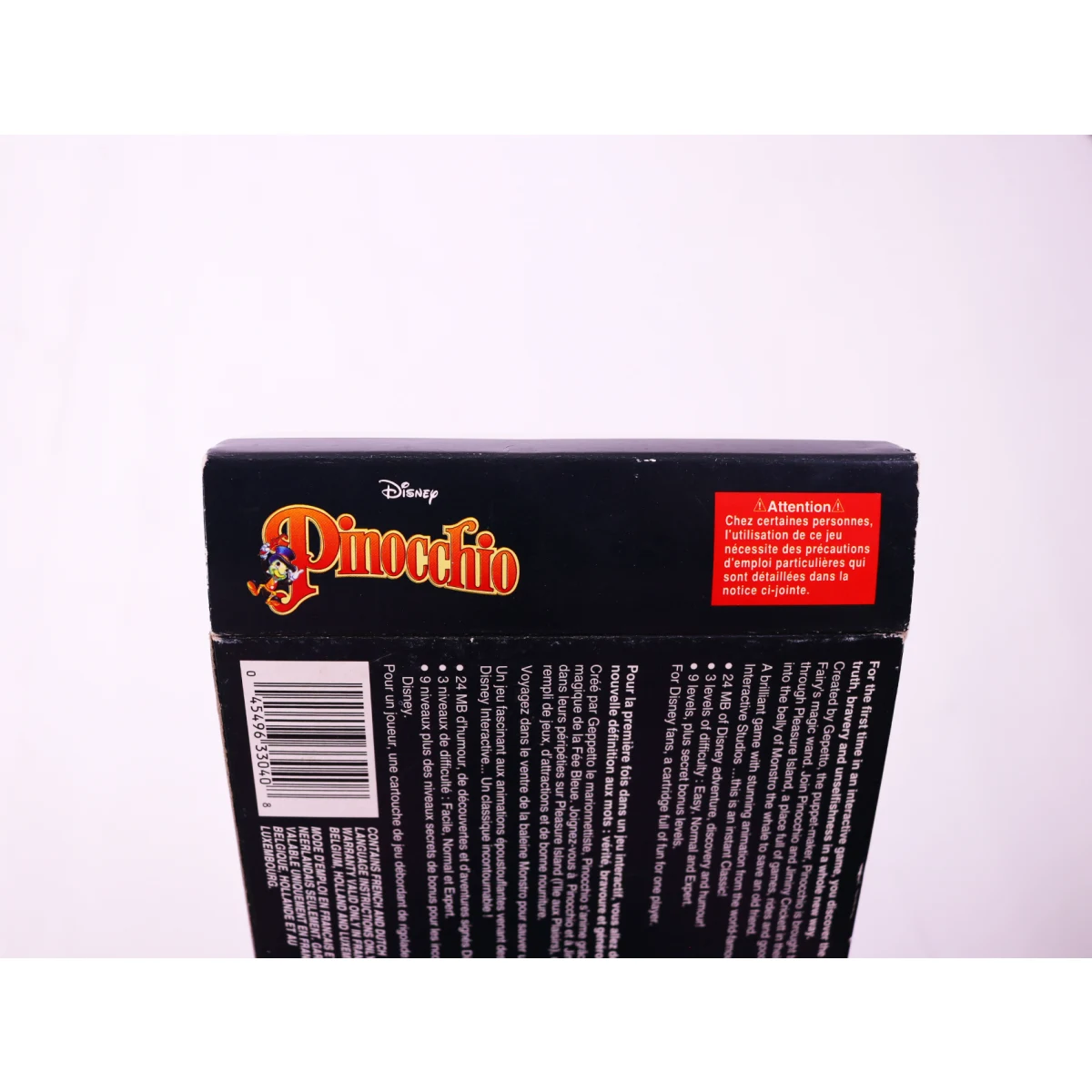 SNES - Pinocchio - Boxed - Virgin Interactive - productfoto 8