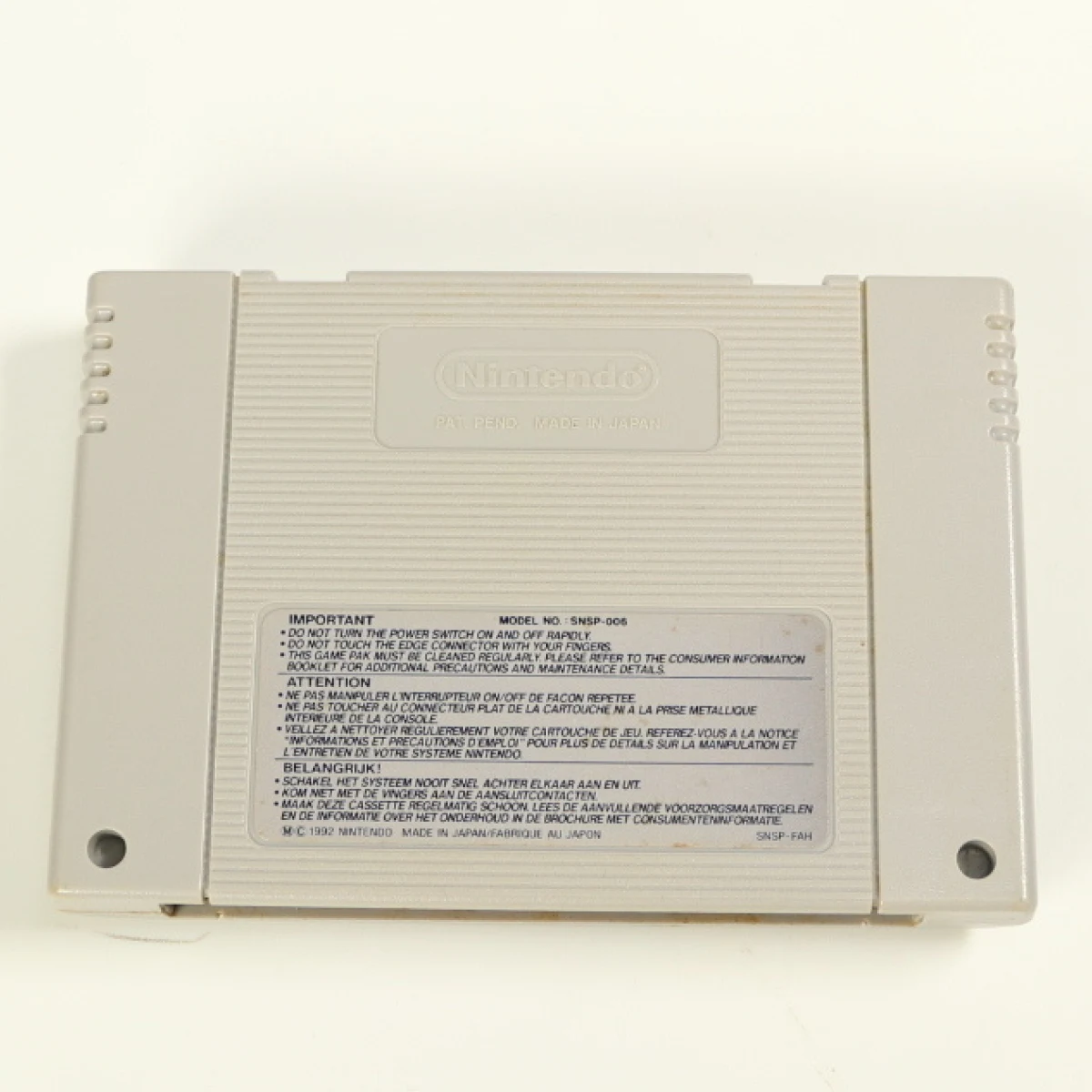 SNES - TinTin: Le Temple du Soleil - Infogrames - productfoto 2