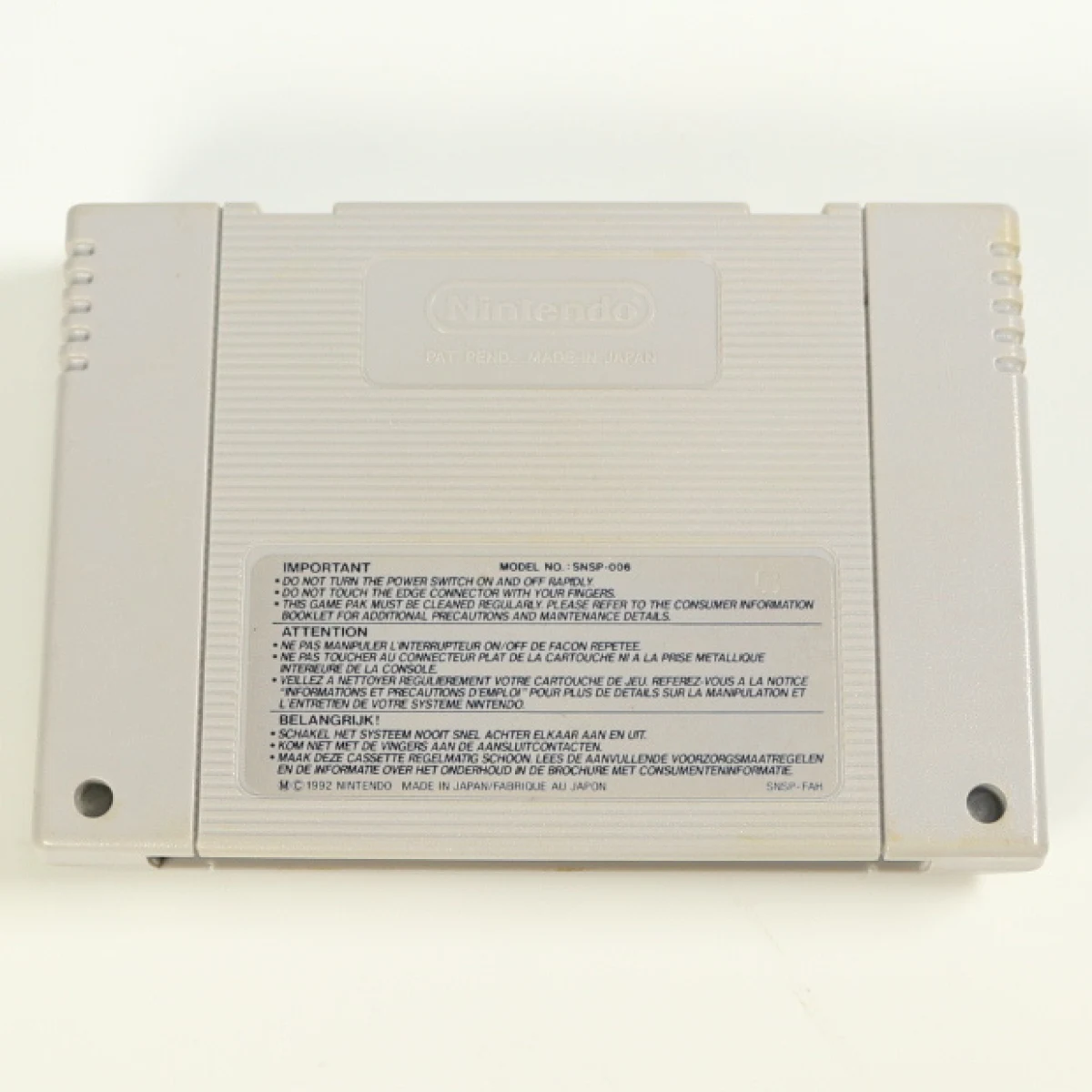 SNES - Super Hockey - Nintendo - productfoto 2