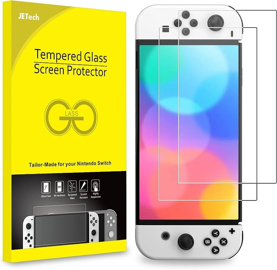 JETech Schermbeschermer Nintendo Switch (OLED Model) 2 stuks