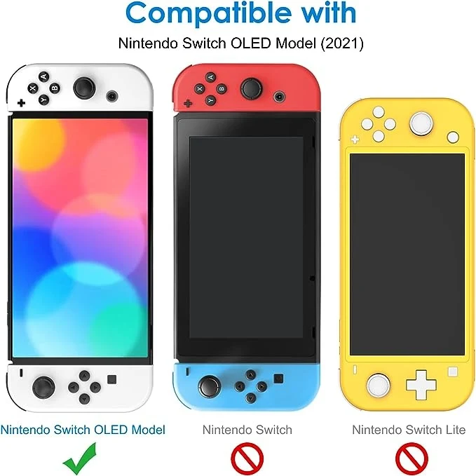 JETech Schermbeschermer Nintendo Switch (OLED Model) 2 stuks - JETech - productfoto 4