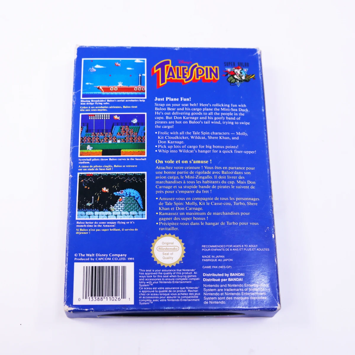 NES - TaleSpin - Boxed - Capcom - productfoto 4