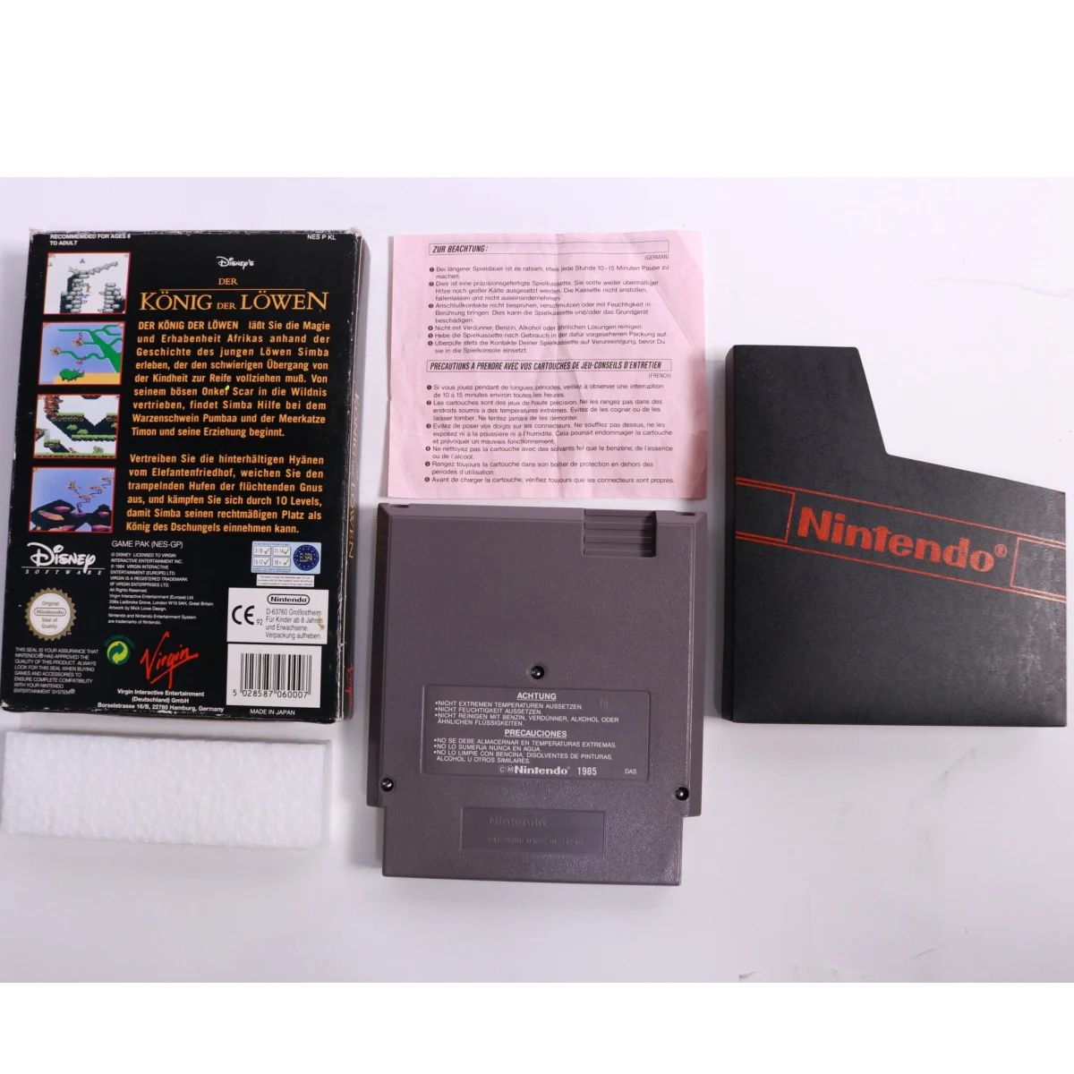 NES - Lion King / Der König Der Löwen - Boxed - Virgin Interactive - productfoto 2