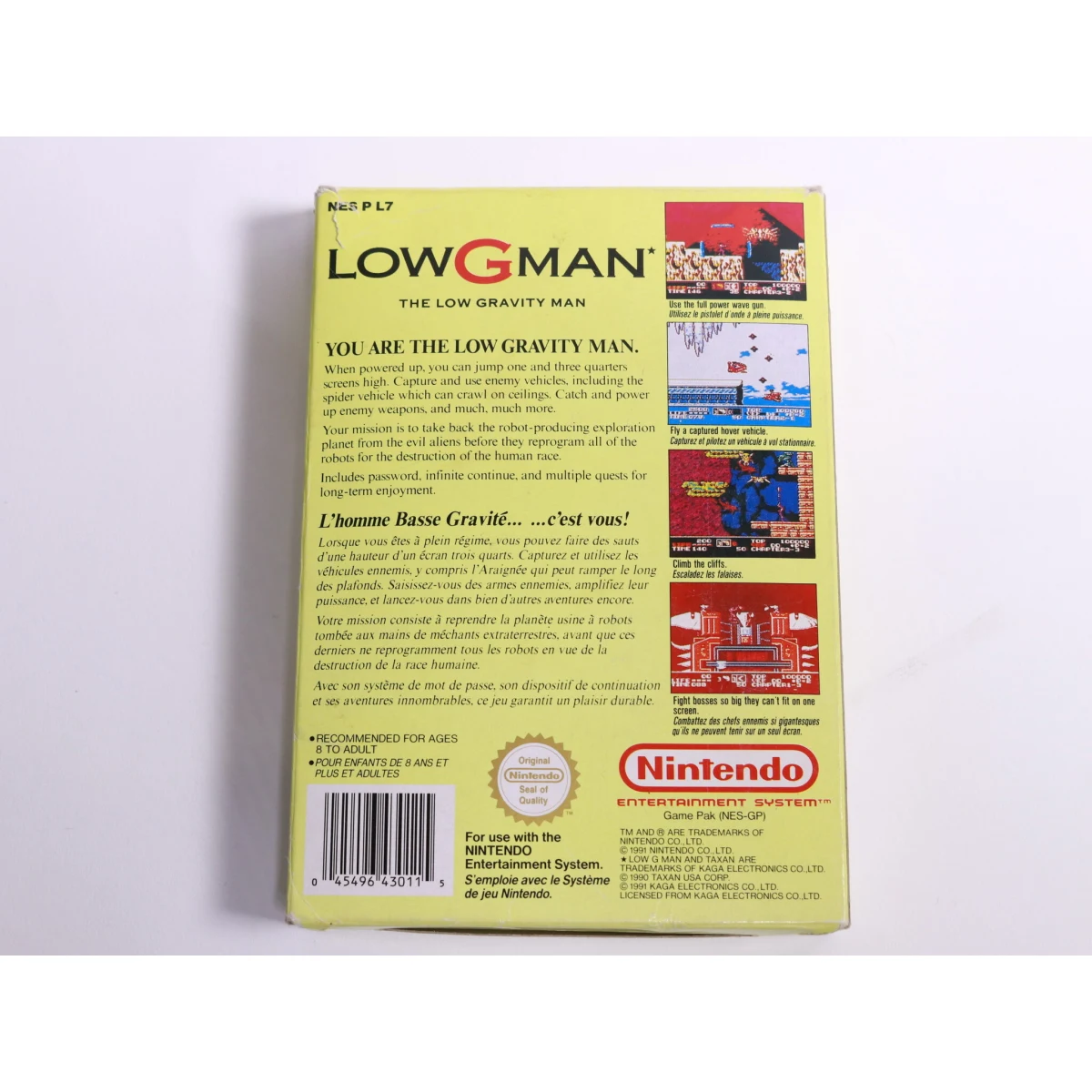 NES - Low G Man - Boxed CIB - KID - productfoto 4