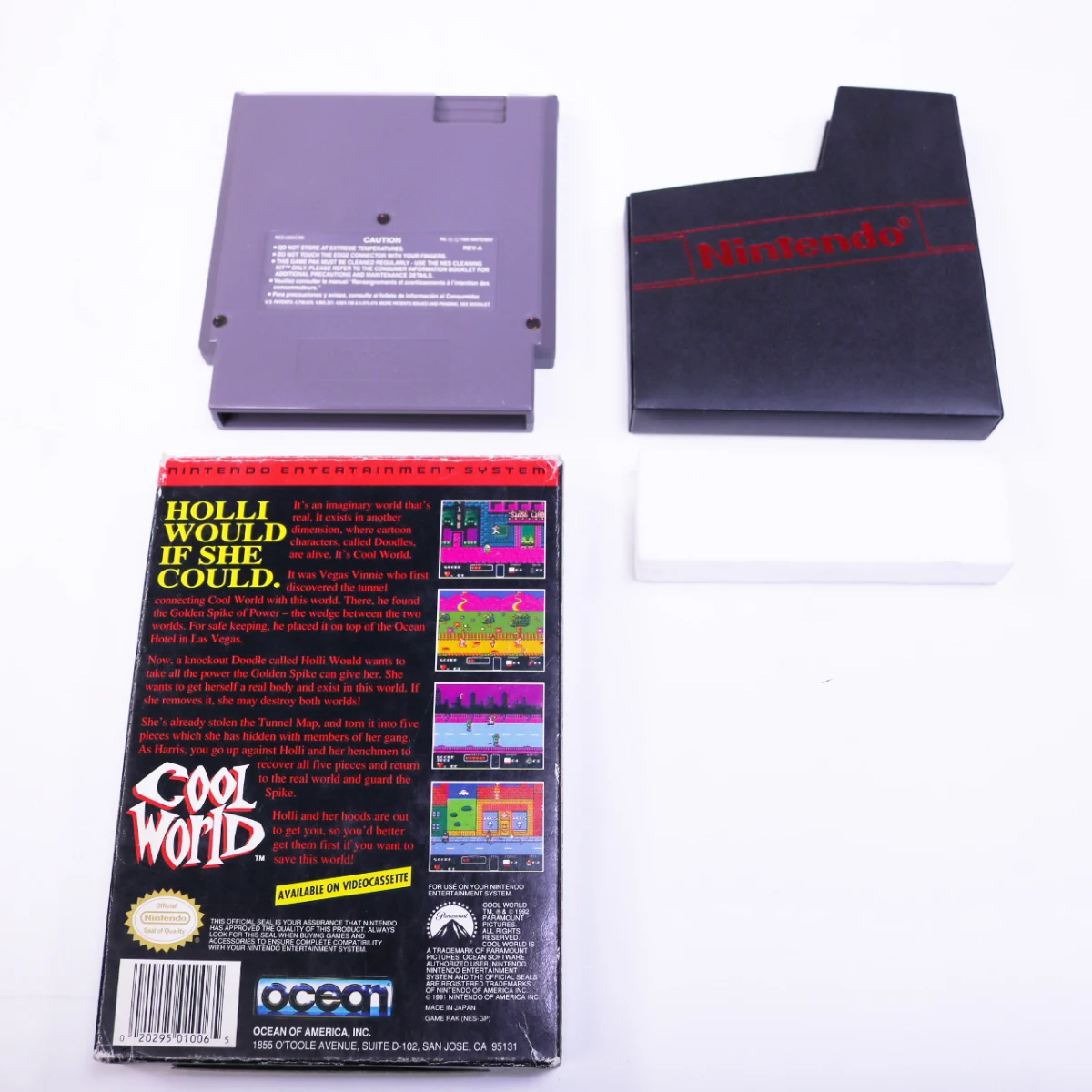 NES - Cool World - Boxed - Ocean Software - productfoto 2