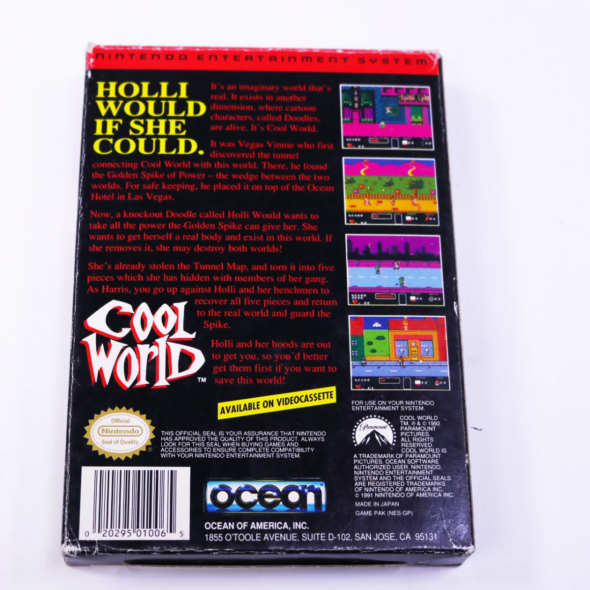 NES - Cool World - Boxed - Ocean Software - productfoto 4