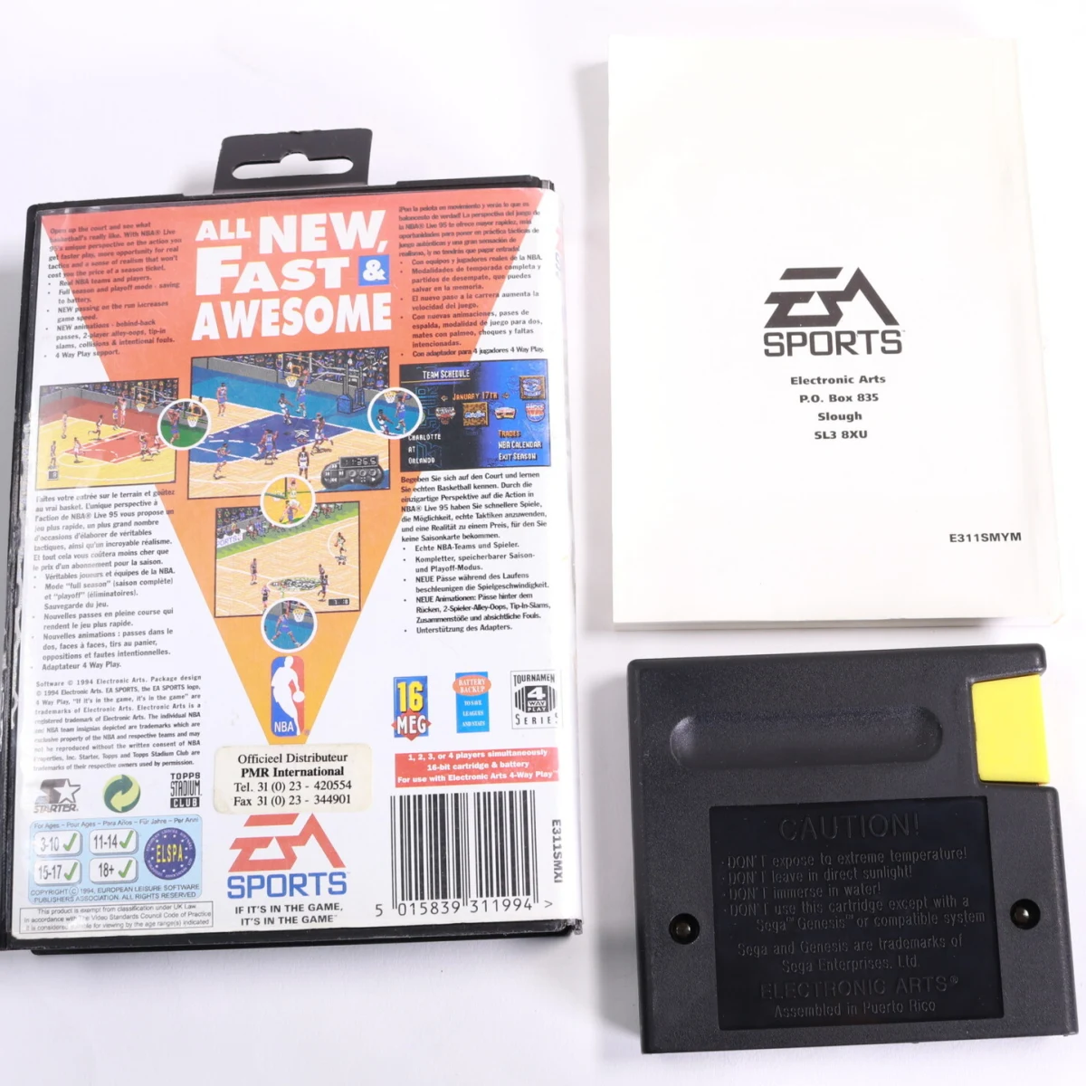 SEGA Mega Drive - NBA Live 95 - Electronic Arts - productfoto 2
