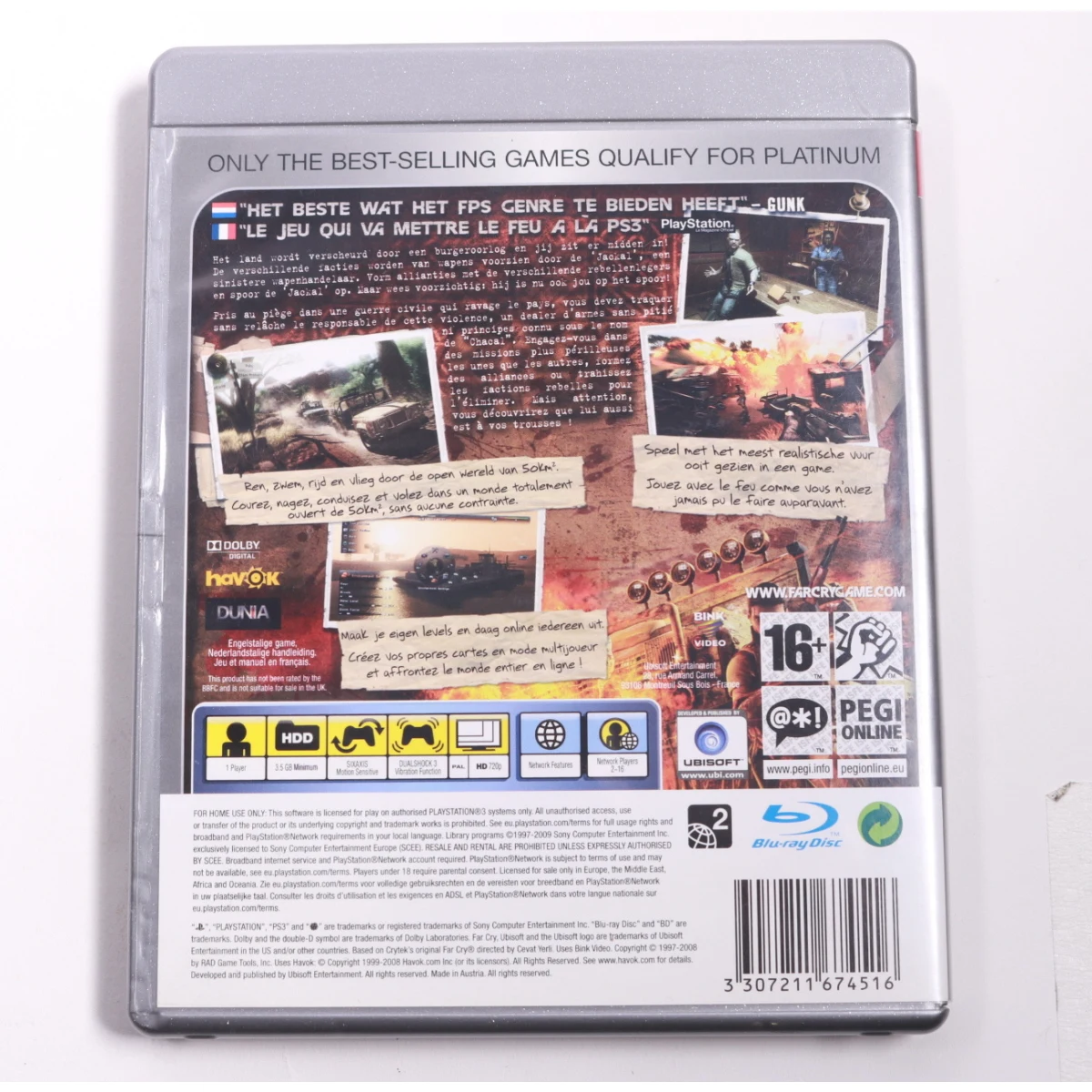 Playstation 3 - Far Cry 2 [Platinum] - Ubisoft - productfoto 2