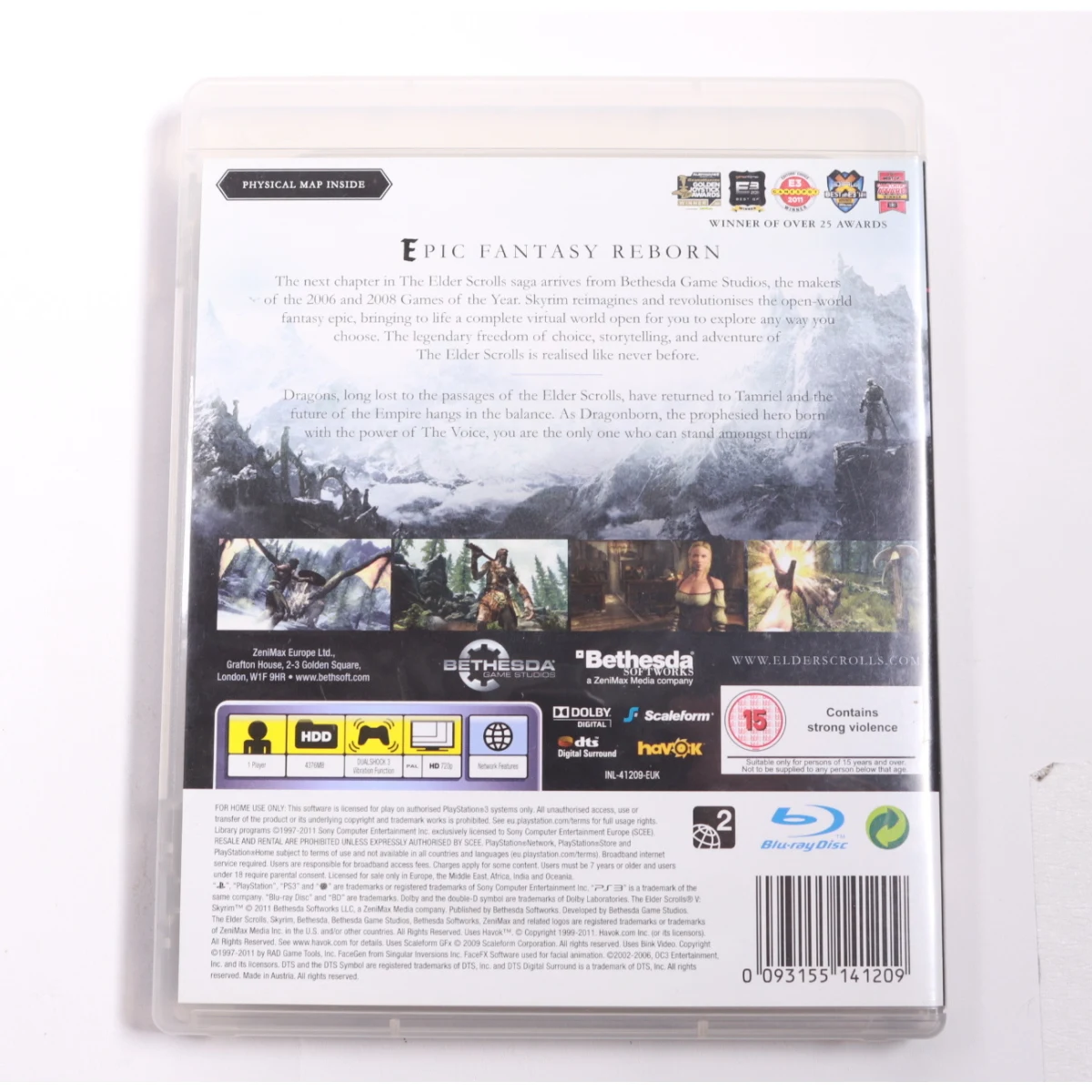 Playstation 3 - The Elder Scrolls V: Skyrim #1 - Bethesda Game Studios - productfoto 2
