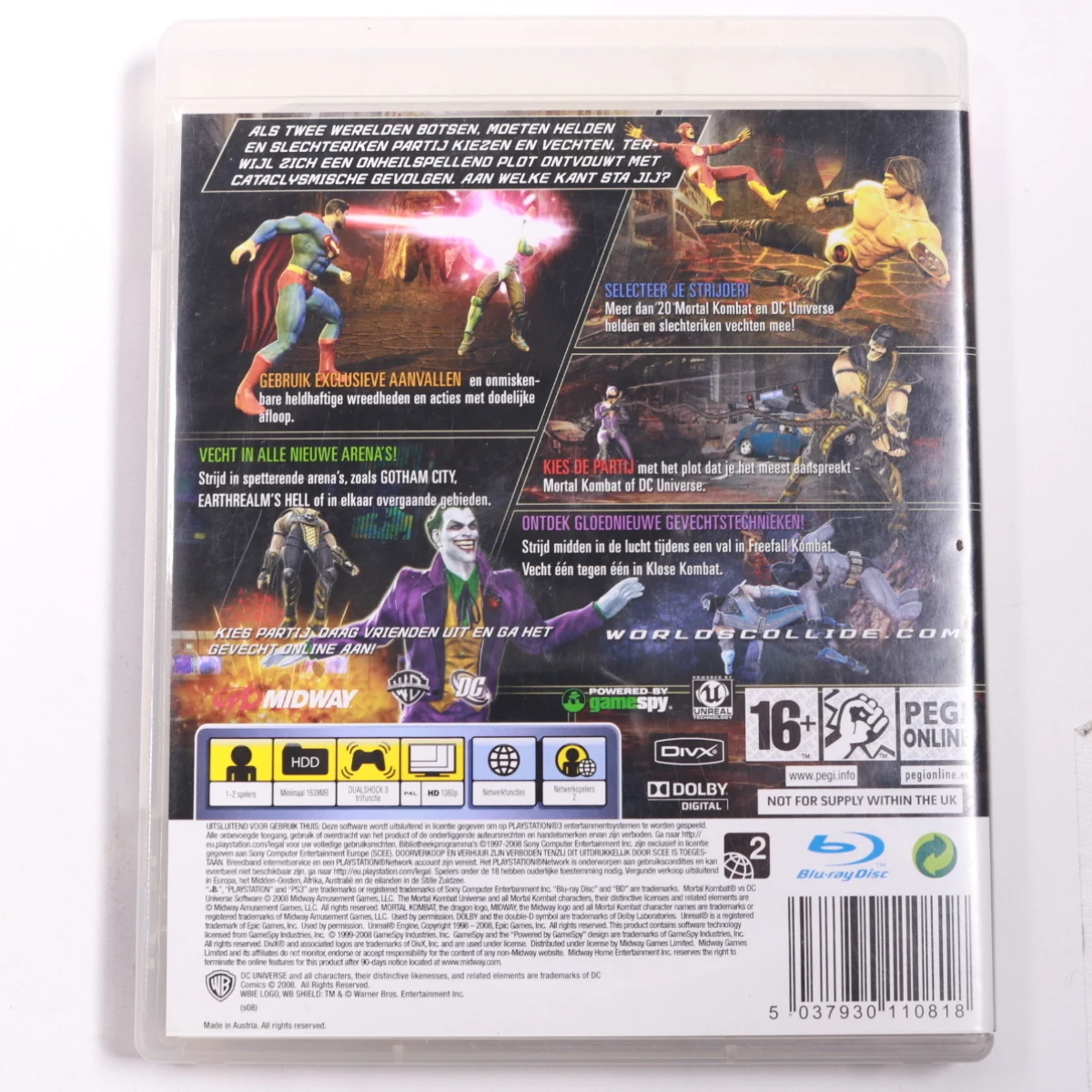 Playstation 3 - Mortal Kombat vs DC Universe - PlayStation - productfoto 2