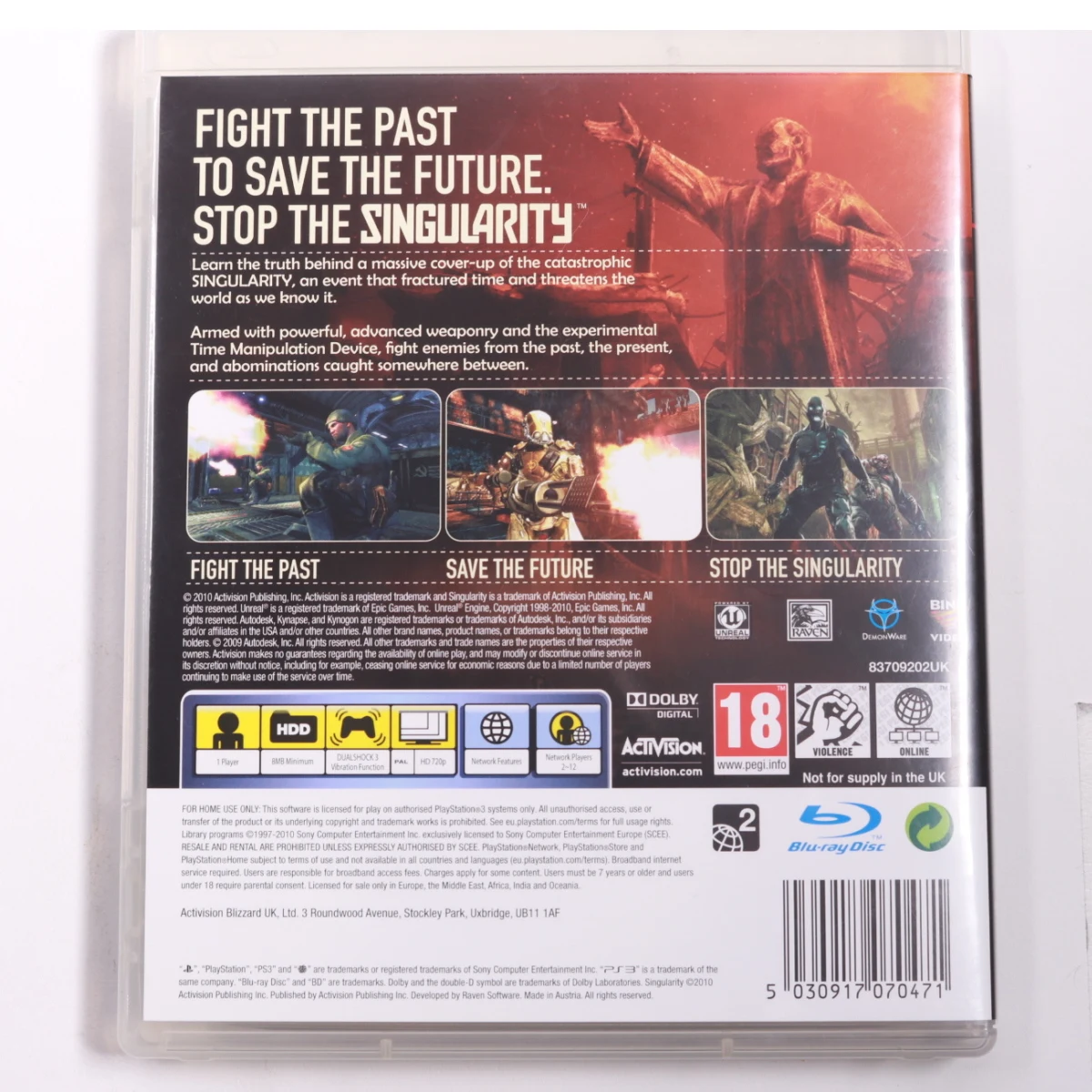 Playstation 3 - Singularity - Raven Software - productfoto 2