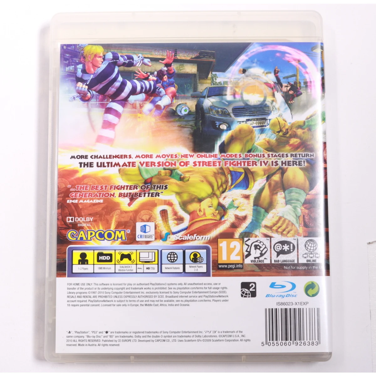 Playstation 3 - Super Street Fighter IV - Capcom - productfoto 2