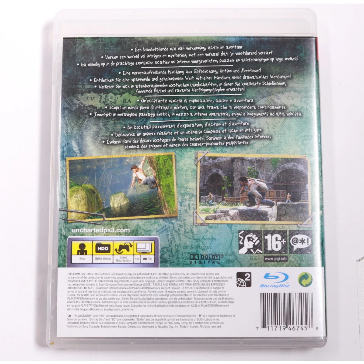 Playstation 3 - Uncharted: Drake's Fortune - Naughty Dog - productfoto 2