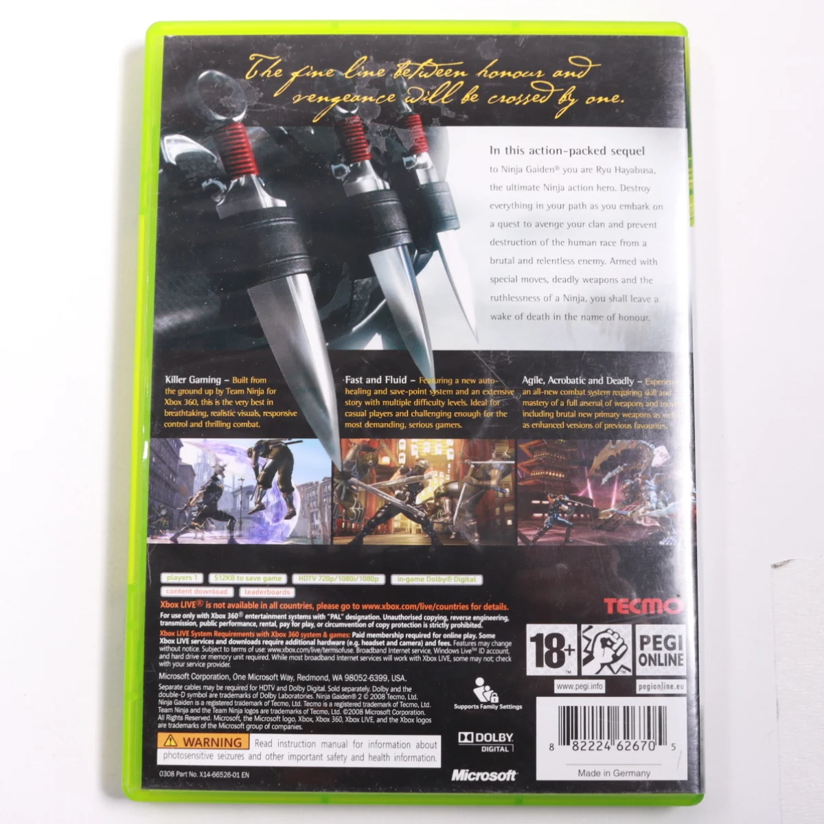 Xbox 360 - Ninja Gaiden II - Team Ninja - productfoto 2