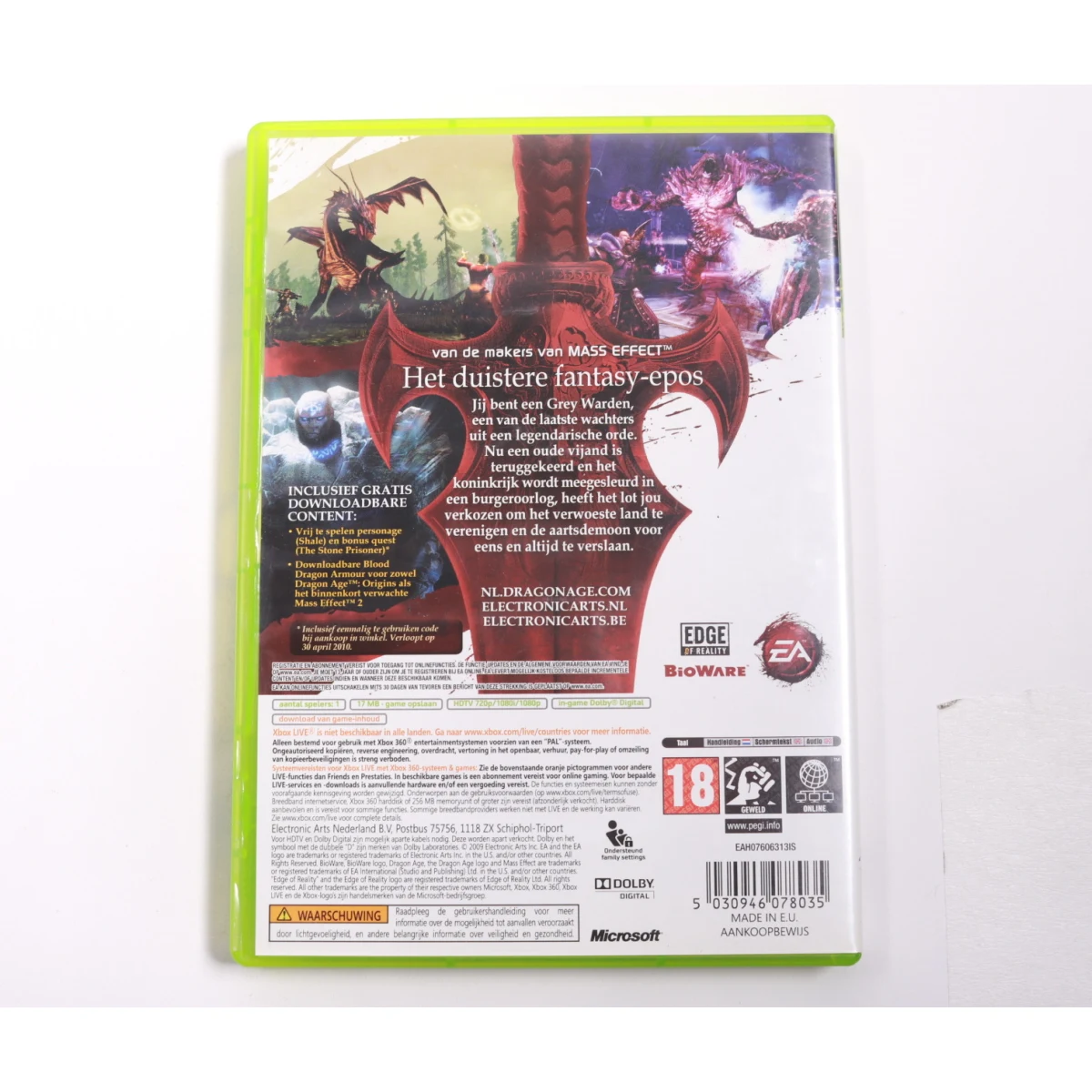 Xbox 360 - Dragon Age: Origins - BioWare - productfoto 2