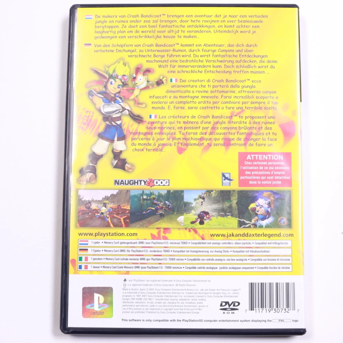Playstation 2 - Jak and Daxter: The Precursor Legacy - PlayStation - productfoto 2