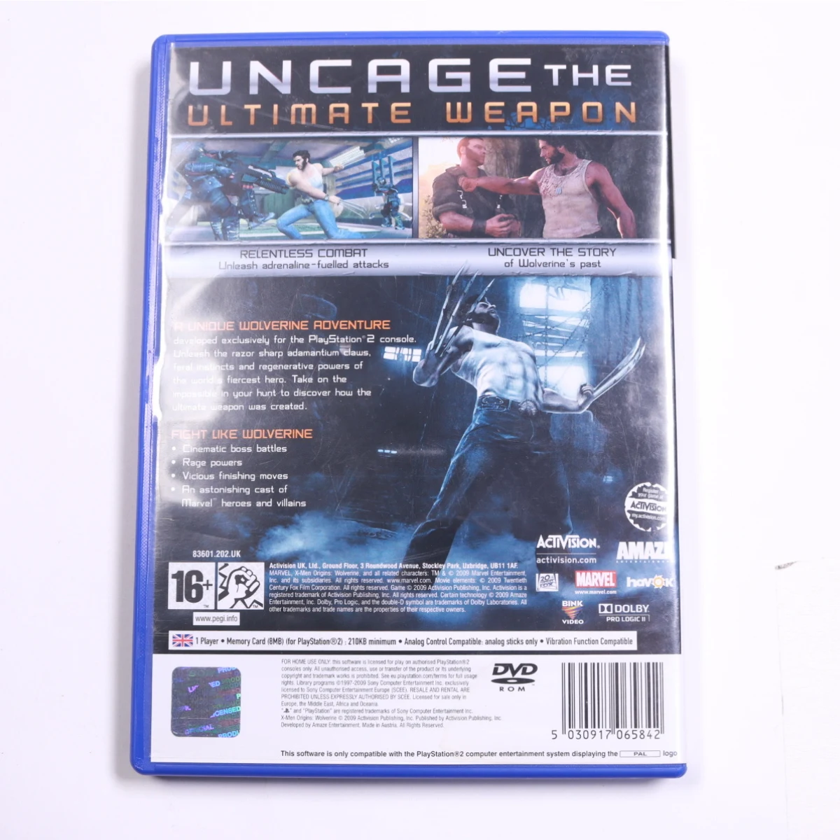Playstation 2 - X-Men Origins: Wolverine - Raven Software - productfoto 2
