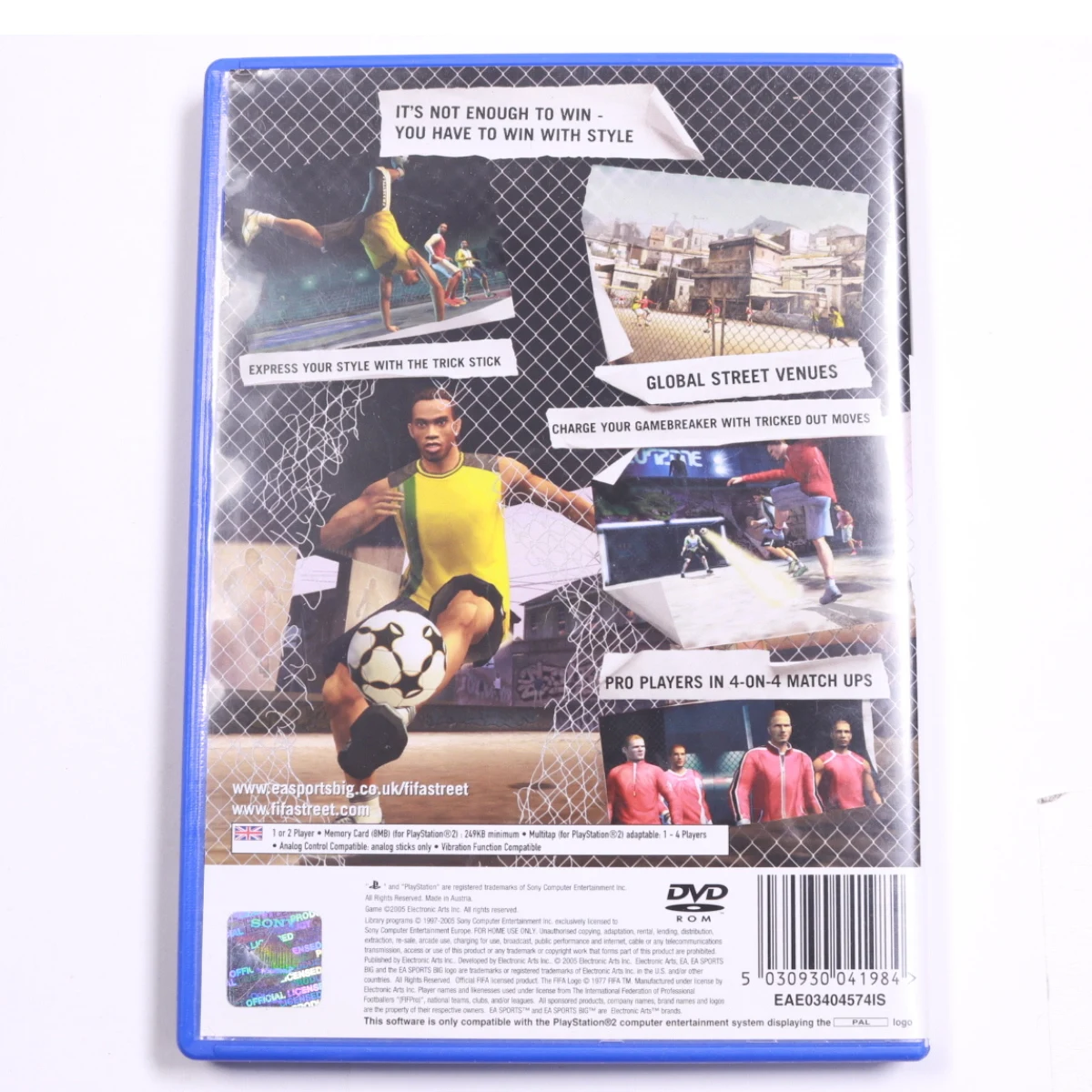 Playstation 2 - FIFA Street - EA Sports BIG - productfoto 2