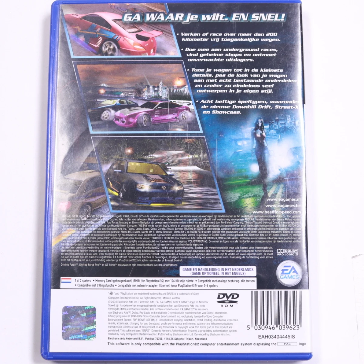 PlayStation 2 - Need for Speed: Underground 2 - Electronic Arts - productfoto 2