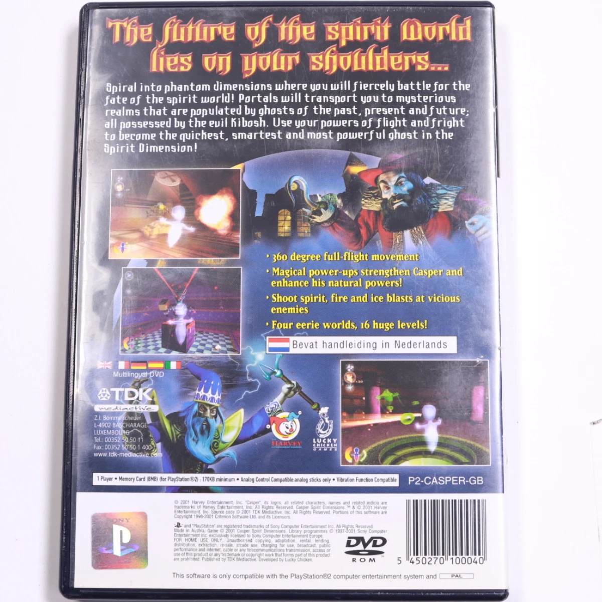 PlayStation 2 - Casper: Spirit Dimensions - Lucky Chicken Games - productfoto 2
