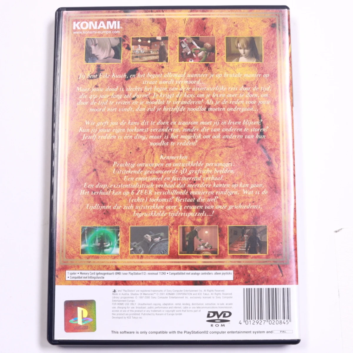 Playstation 2 - Shadow of Memories - Konami - productfoto 2