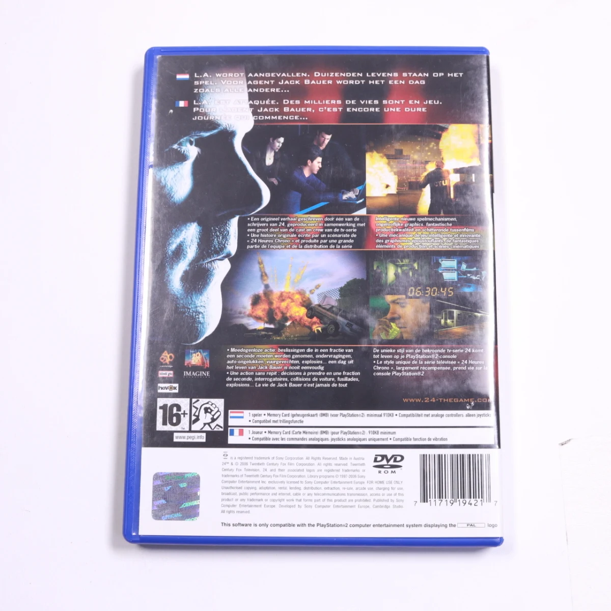 Playstation 2 - 24: The Game - Sony Computer Entertainment - productfoto 2