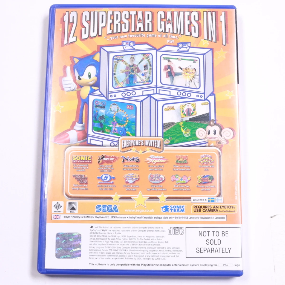 PlayStation 2 - SEGA SuperStars - Sega - productfoto 2