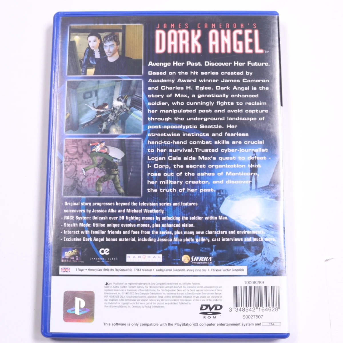 Playstation 2 - Dark Angel - Kalisto Entertainment - productfoto 2