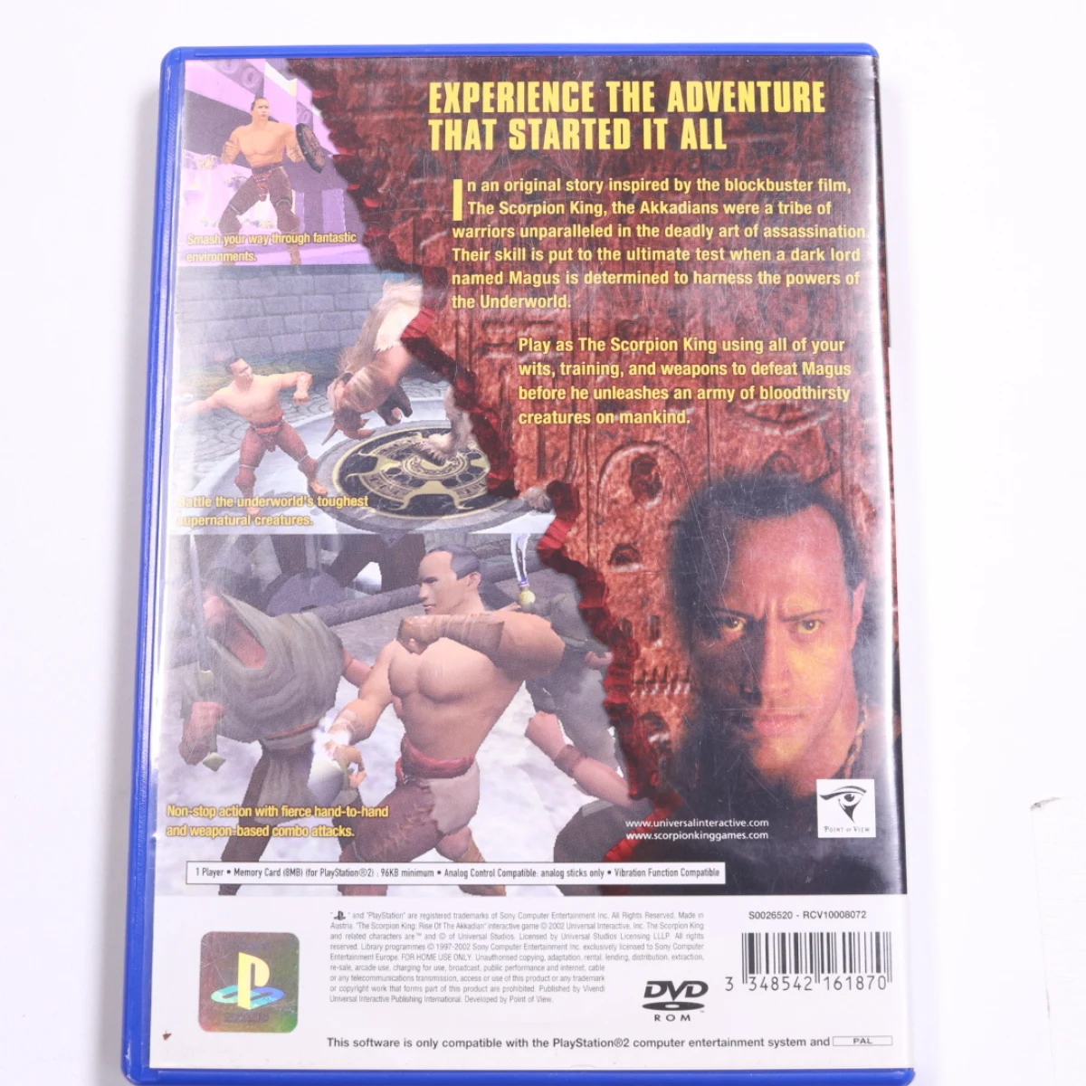 PlayStation 2 - The Scorpion King: Rise of the Akkadian - Point of View, Inc. - productfoto 2