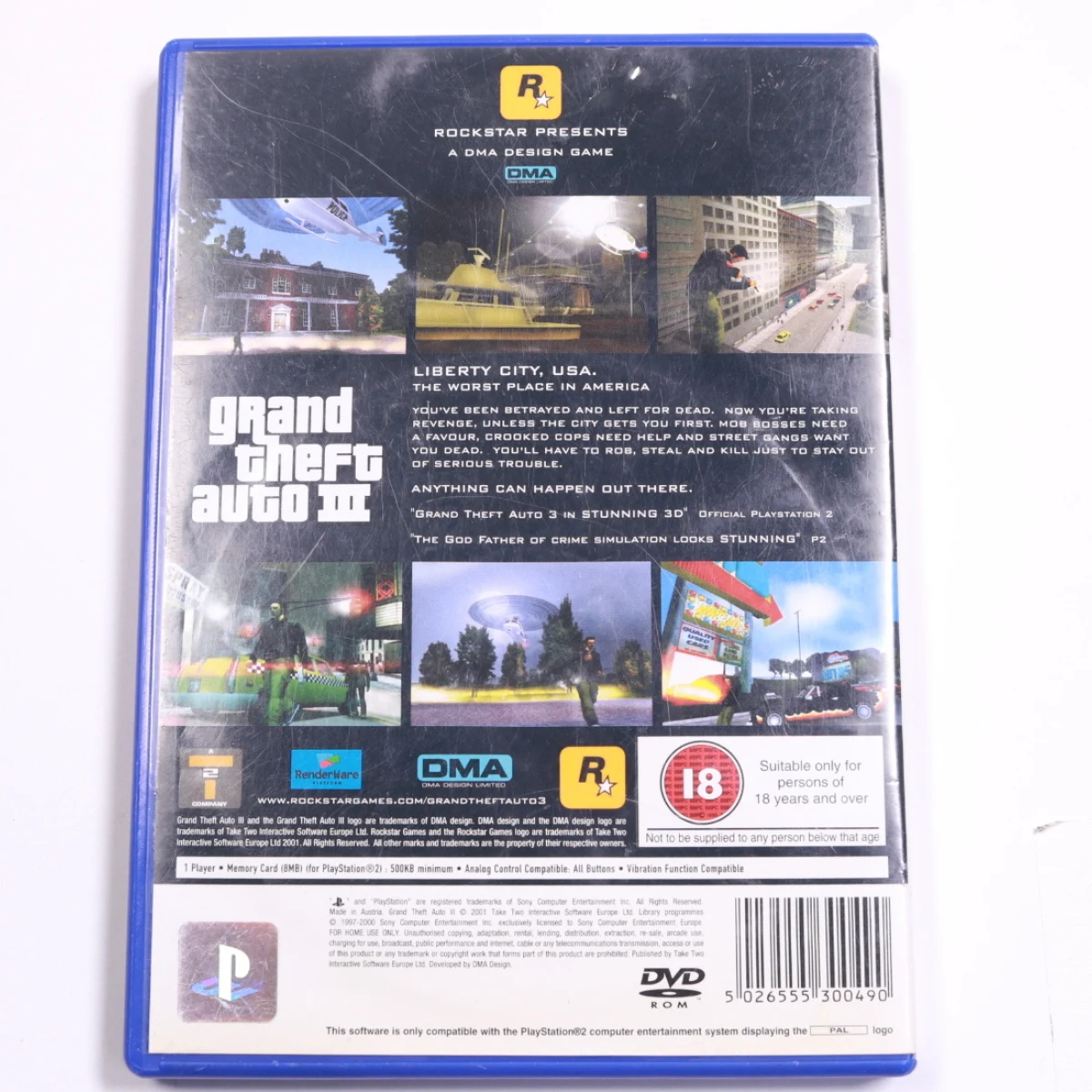 PlayStation 2 - Grand Theft Auto III - DMA Design - productfoto 2