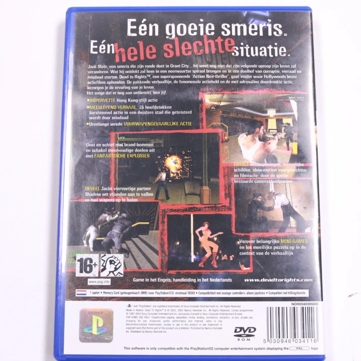 PlayStation 2 - Dead to Rights - Namco - productfoto 3