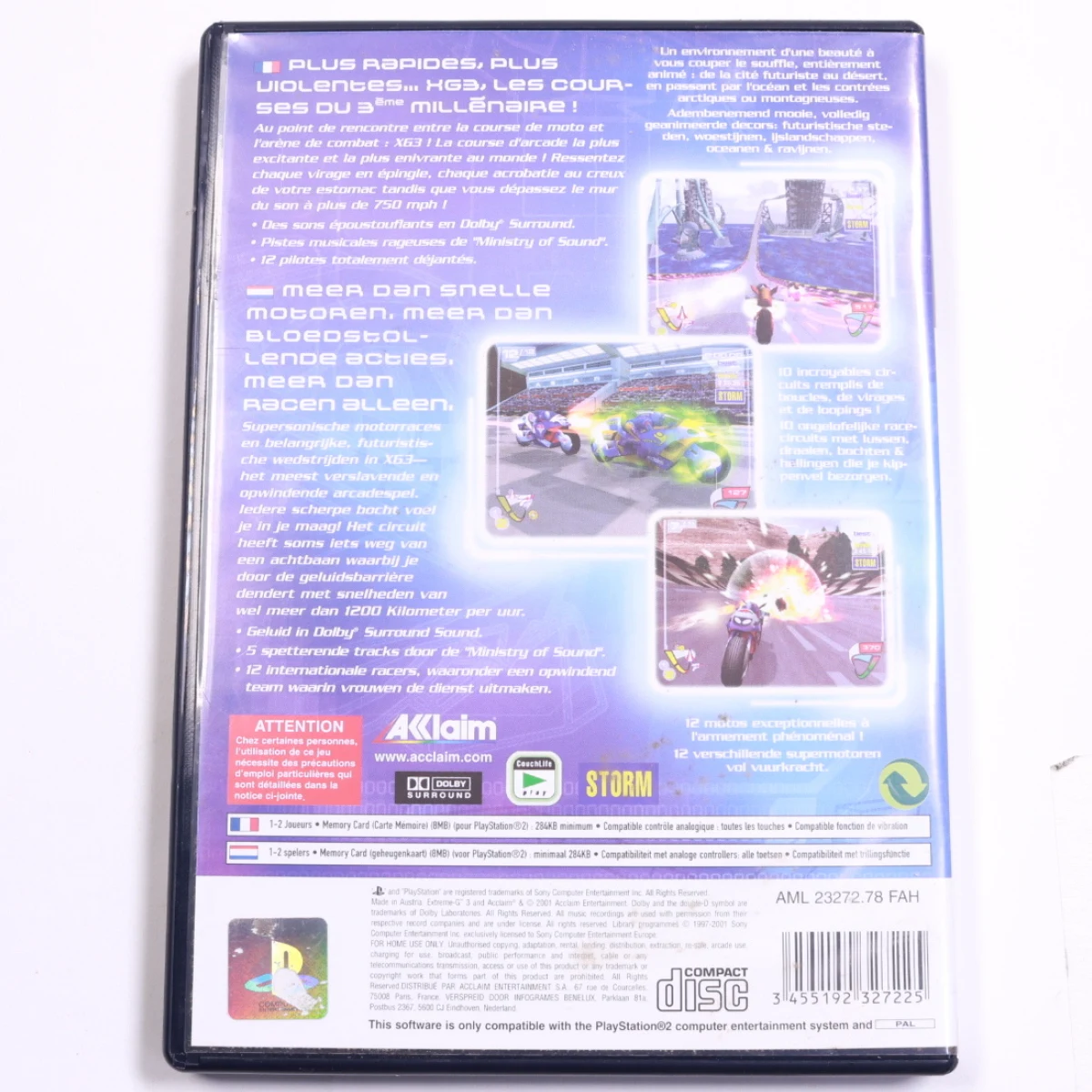 Playstation 2 - Extreme-G 3 - Acclaim Entertainment - productfoto 2