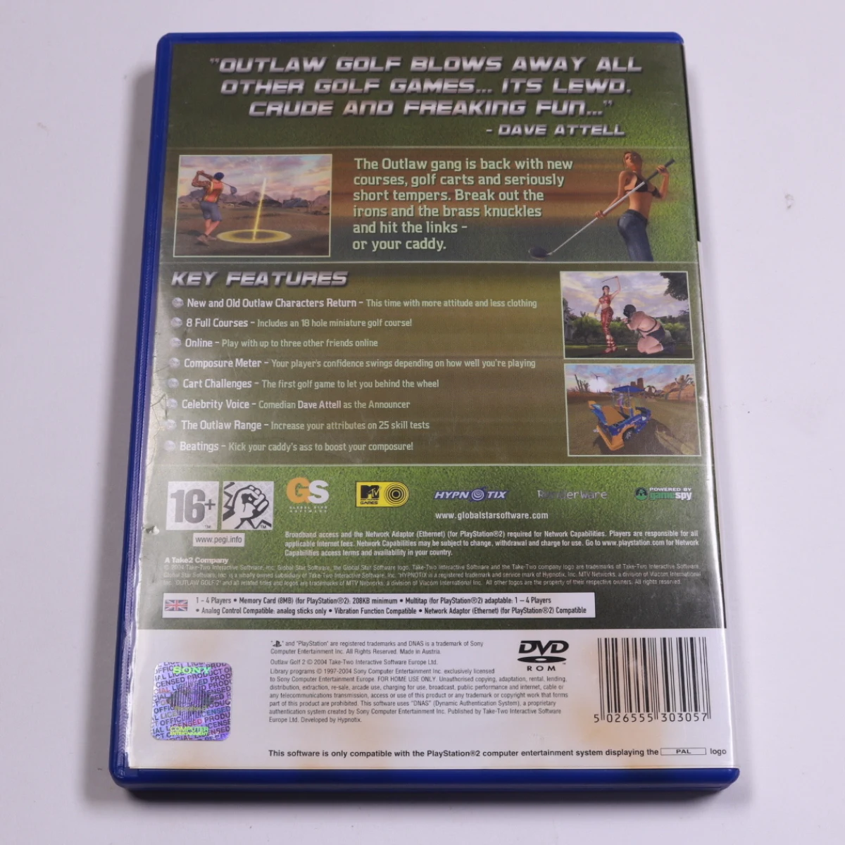 Playstation 2 - Outlaw Golf 2 - Hypnotix - productfoto 2