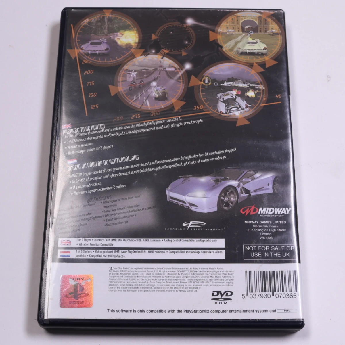 PlayStation 2 - Spy Hunter - Midway Games - productfoto 2