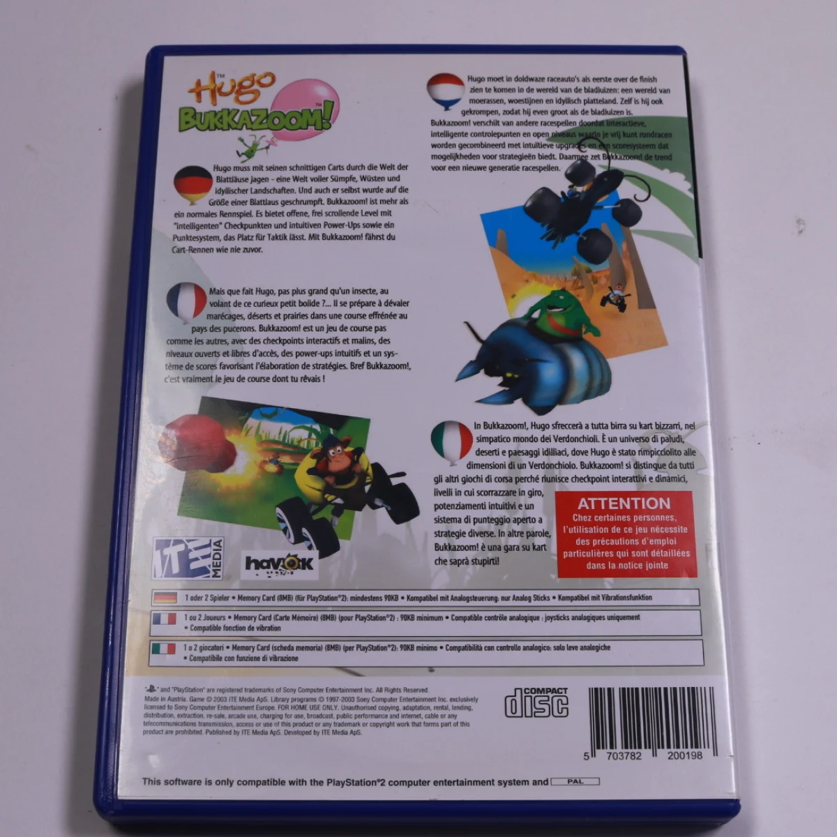 PlayStation 2 - Hugo - Bukkazoom - ITE Media - productfoto 2