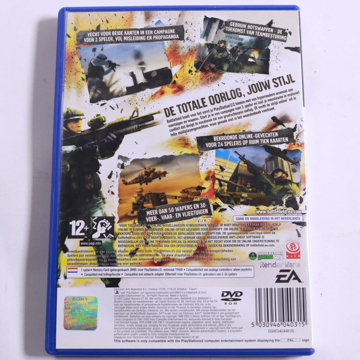 Playstation 2 - Battlefield 2: Modern Combat [No Manual] - Electronic Arts - productfoto 3