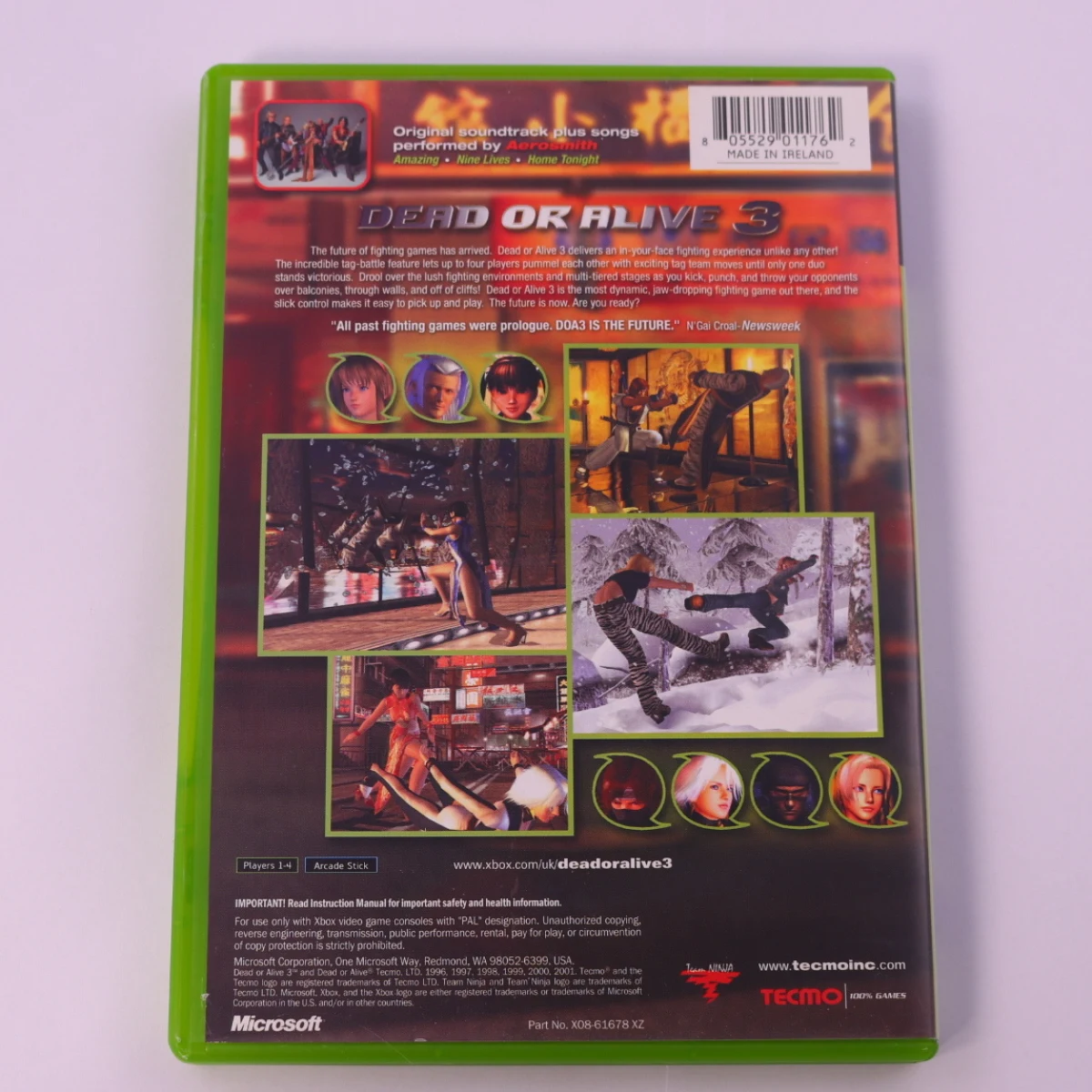 Xbox Classic - Dead or Alive 3 - Team Ninja - productfoto 2