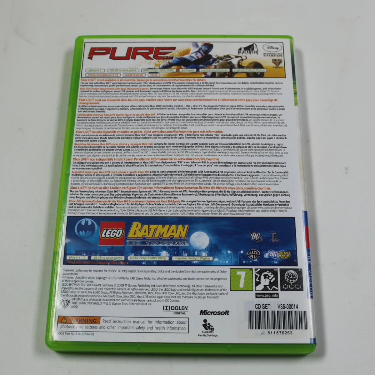 Xbox 360 - Pure & Lego Batman Bundle - Microsoft - productfoto 2