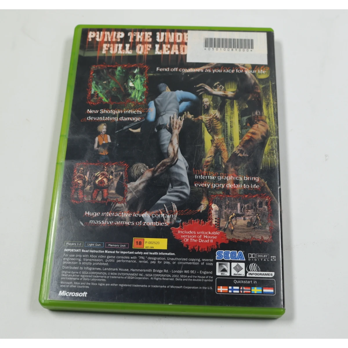 Xbox Classic - House of the Dead III - Sega - productfoto 2