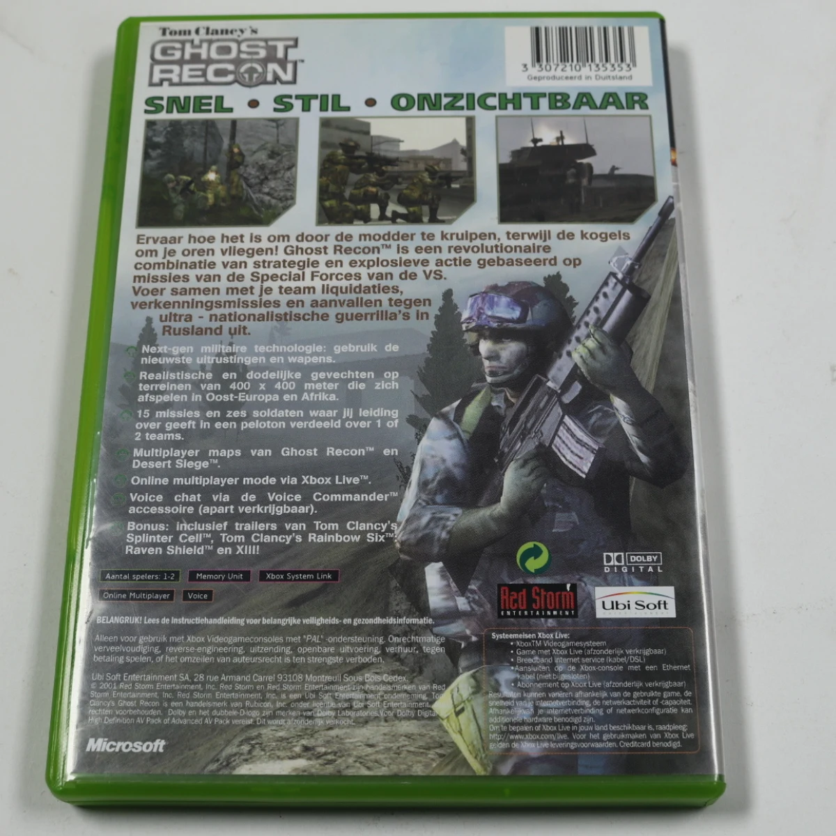 Xbox Classic - Tom Clancy's Ghost Recon - Ubisoft - productfoto 2