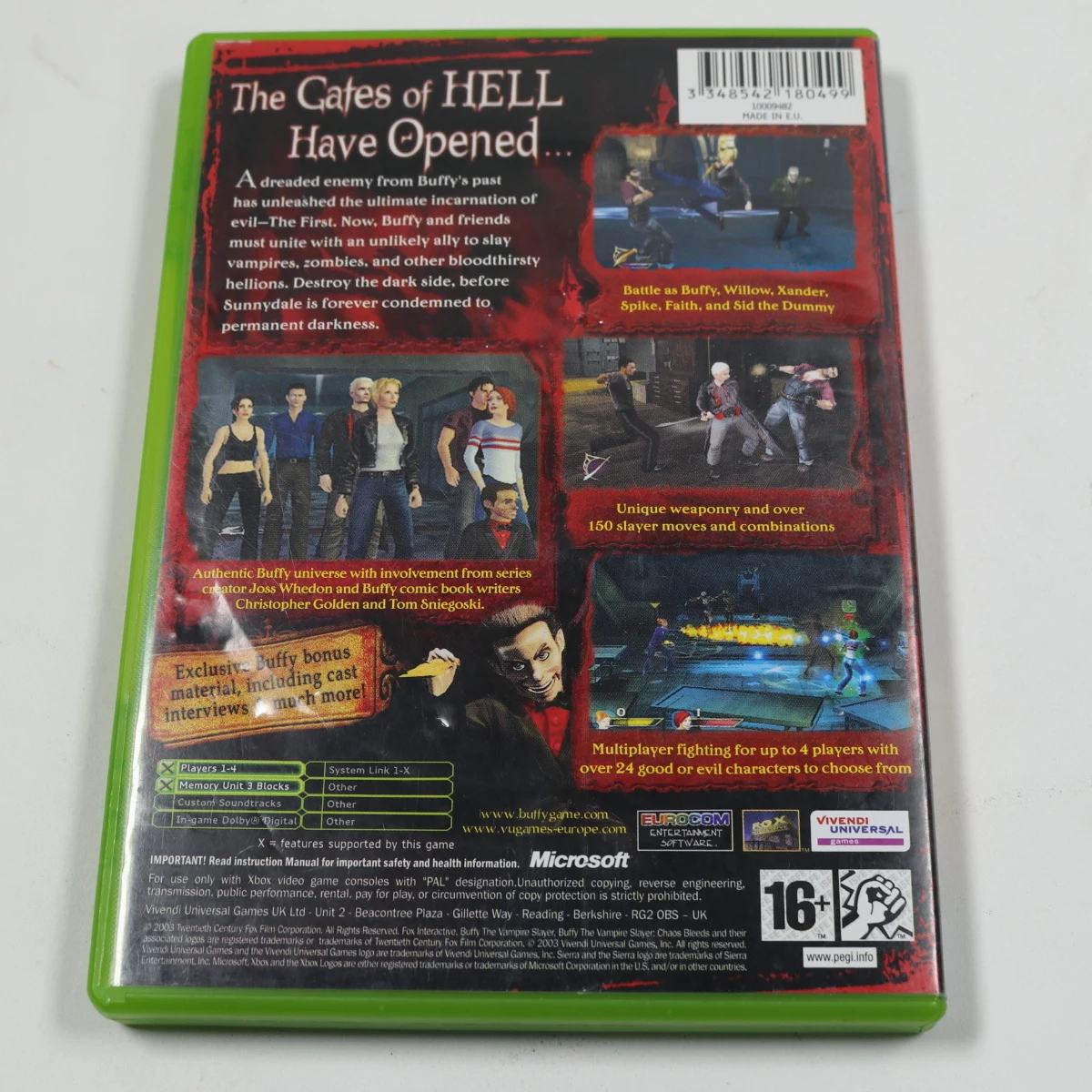Xbox Classic - Buffy the Vampire Slayer: Chaos Bleeds - Eurocom - productfoto 2