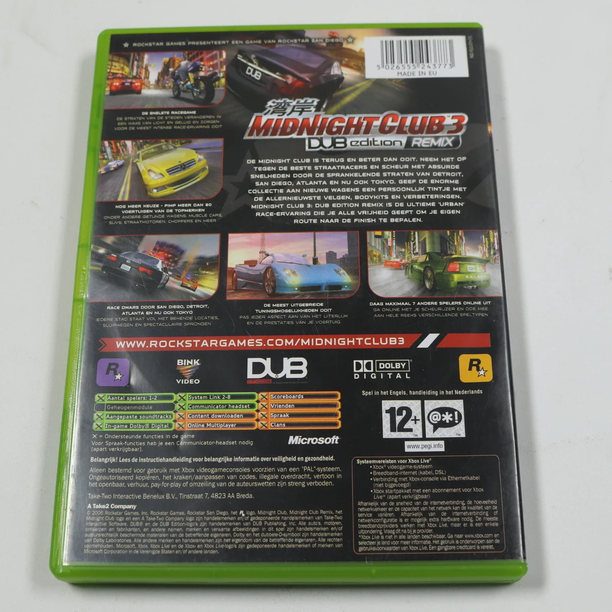 Xbox Classic - Midnight Club 3: DUB Edition - Rockstar Games - productfoto 2