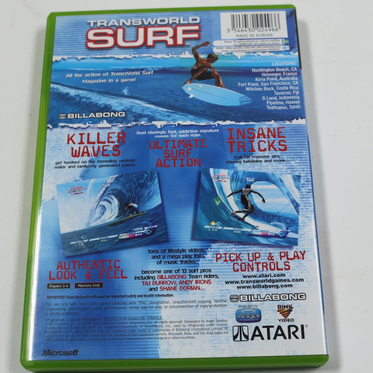 Xbox Classic - TransWorld Surf - Angel Studios - productfoto 2