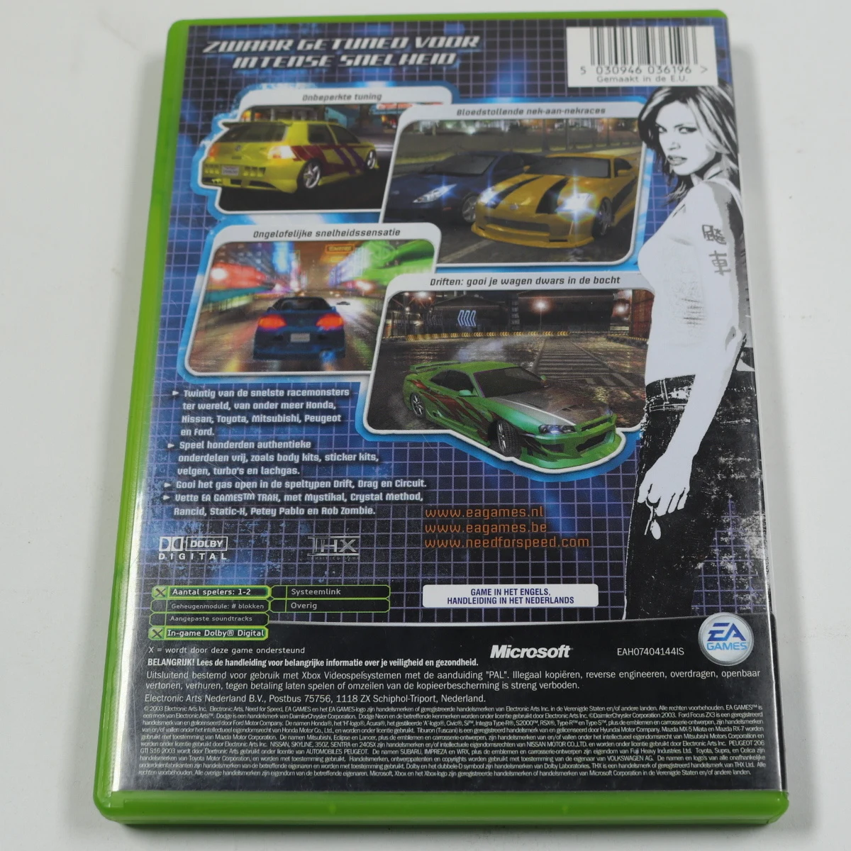 Xbox Classic - Need for Speed: Underground - Electronic Arts - productfoto 2