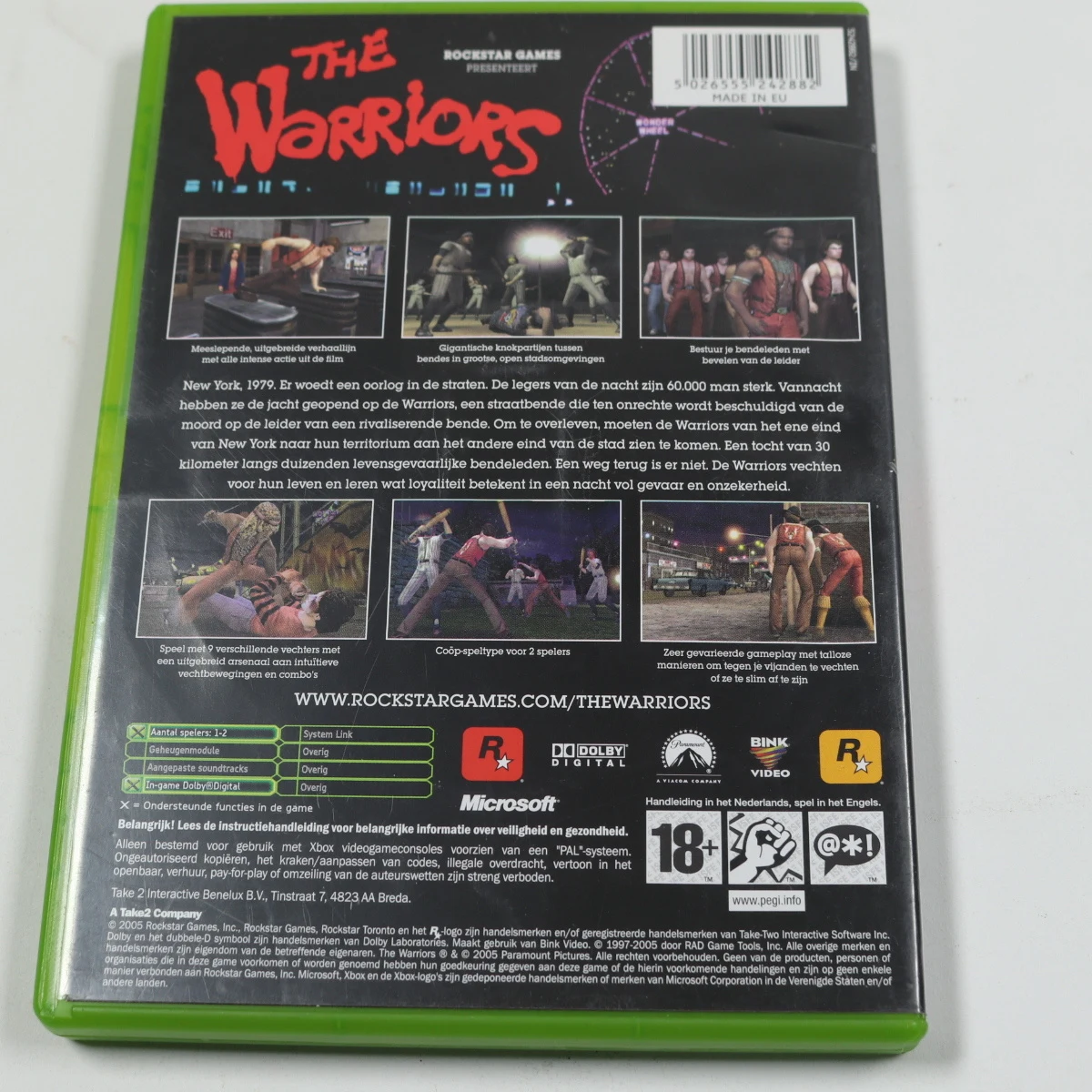 Xbox Classic - the Warriors - Rockstar Games - productfoto 2
