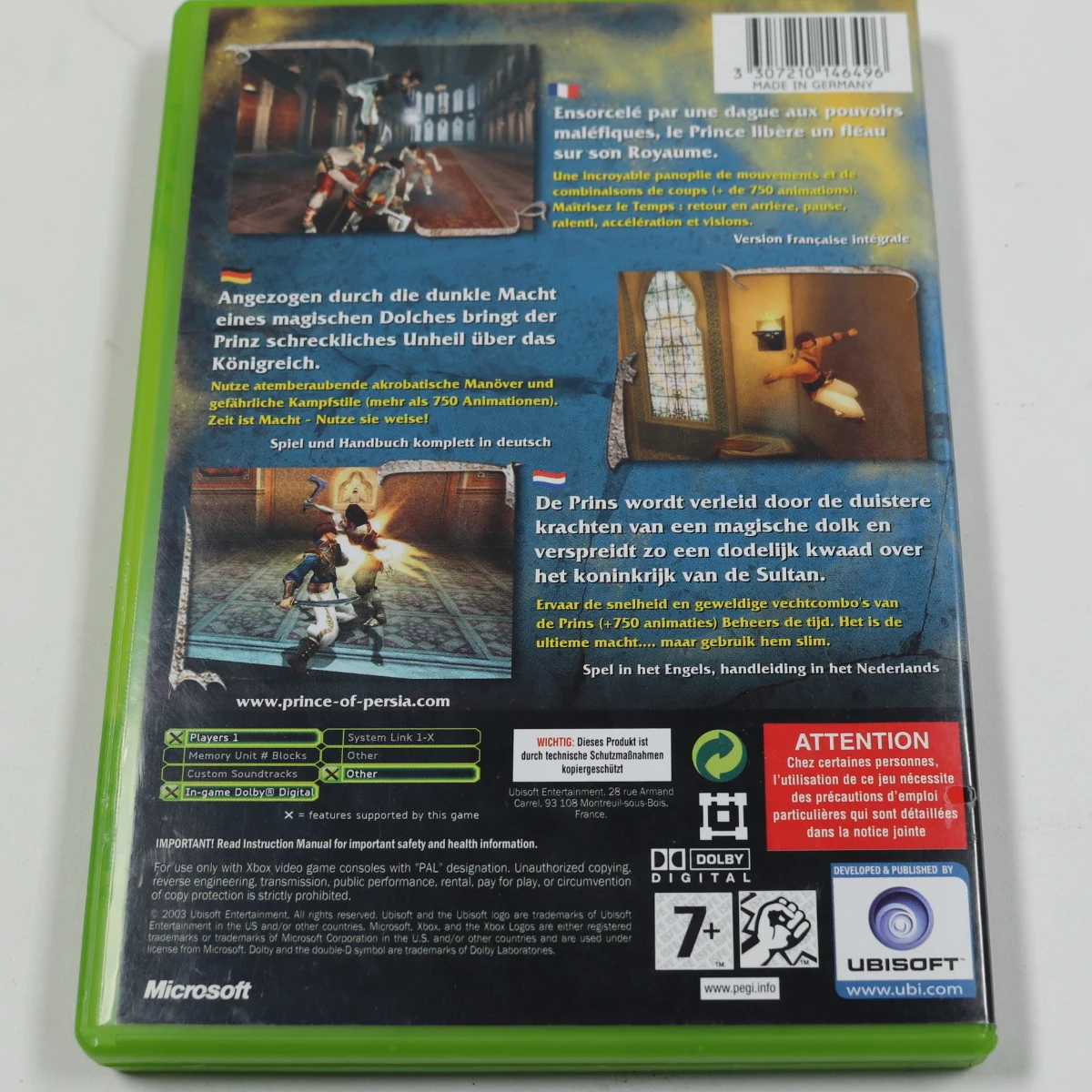 Xbox Classic - Prince of Persia: The Sands of Time - Ubisoft - productfoto 2