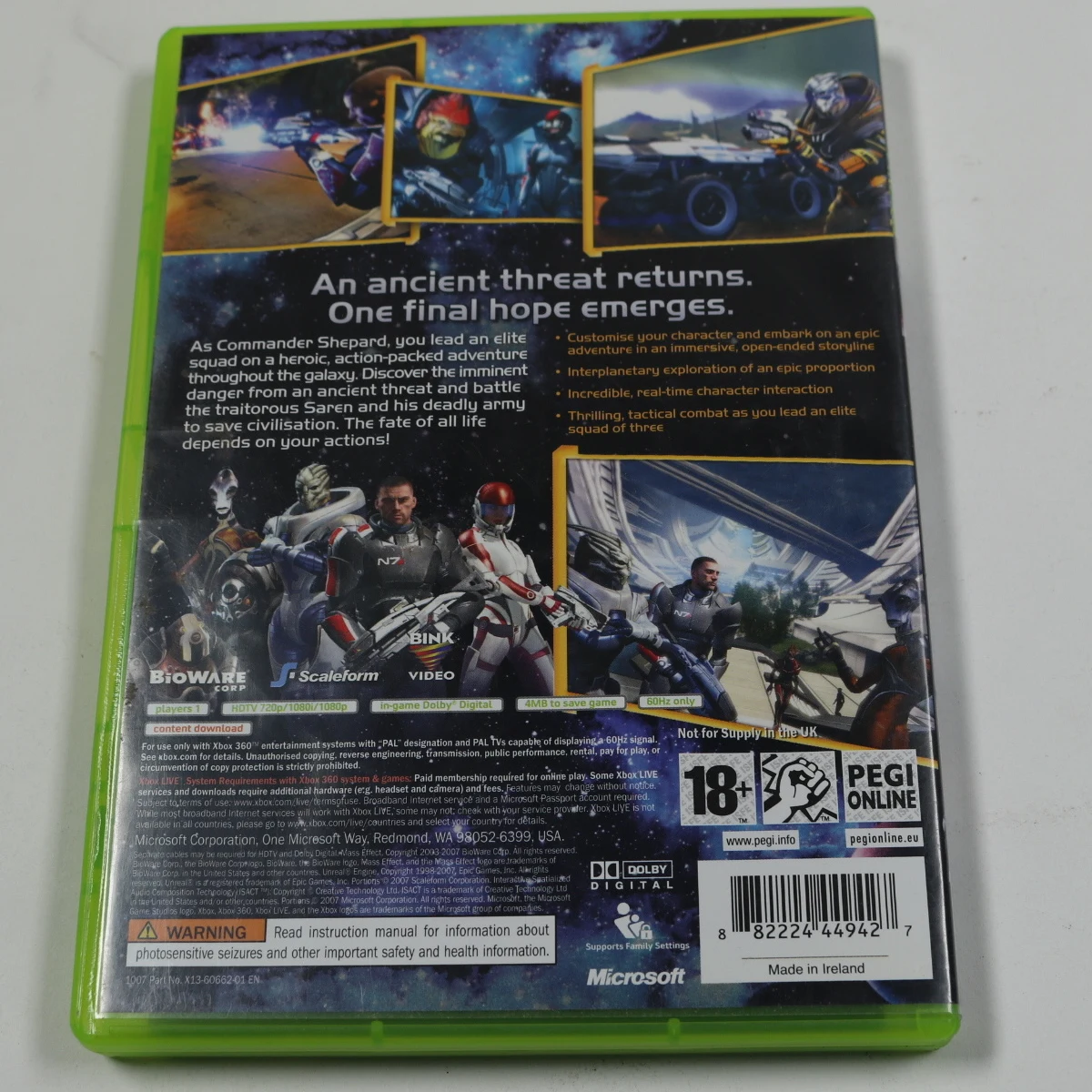Xbox 360 - Mass Effect - BioWare - productfoto 2