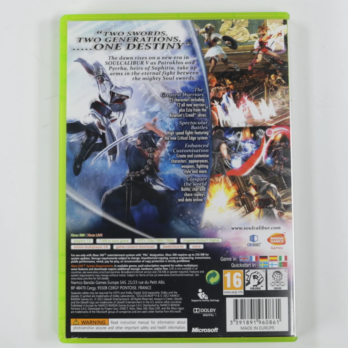 Xbox 360 - Soul Calibur V - productfoto 2