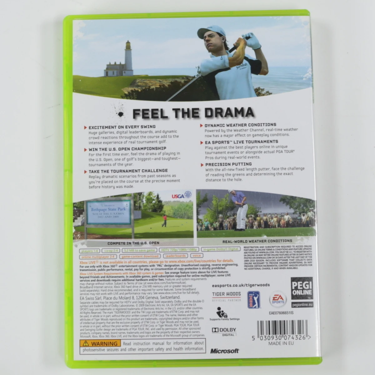 Xbox 360 - Tiger Woods PGA Tour 10 - productfoto 2