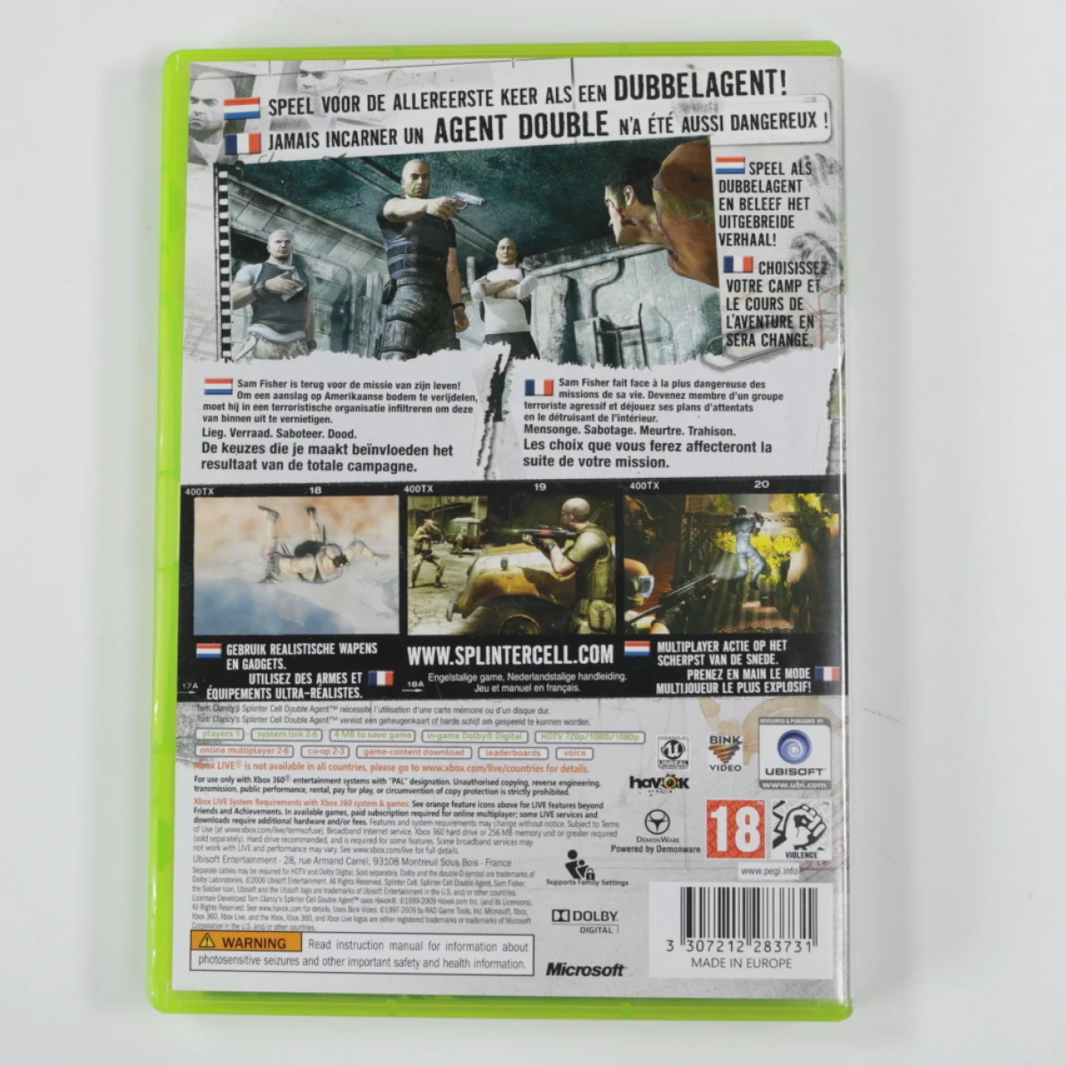 Xbox 360 - Tom Clancy's Splinter Cell Double Agent [Classics] - productfoto 2